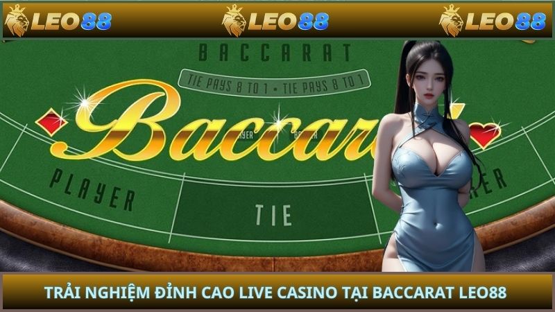 Trải Nghiệm Đỉnh Cao Live Casino Tại Baccarat Leo88