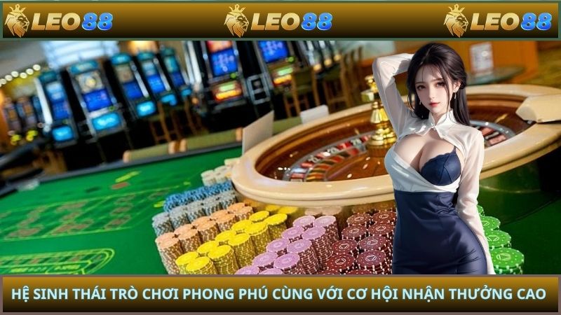 Hệ sinh thái trò chơi phong phú cùng với cơ hội nhận thưởng cao 