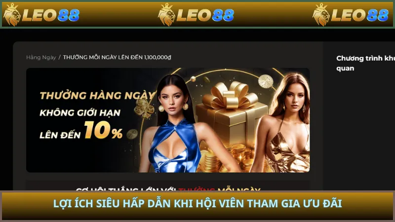Lợi ích siêu hấp dẫn khi hội viên tham gia ưu đãi