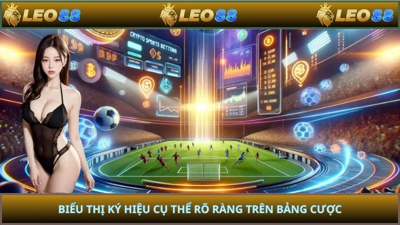 Biểu thị ký hiệu cụ thể rõ ràng trên bảng cược