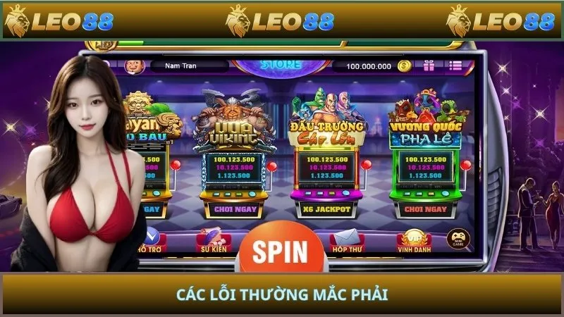 Các lỗi thường mắc phải
