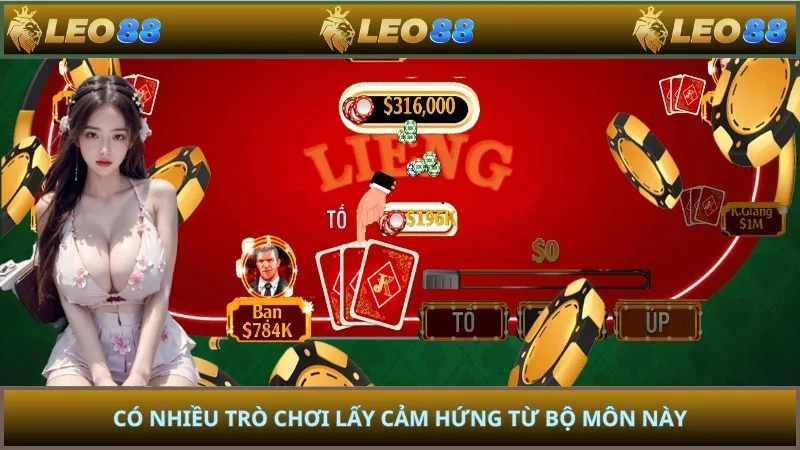Có nhiều trò chơi lấy cảm hứng từ bộ môn này
