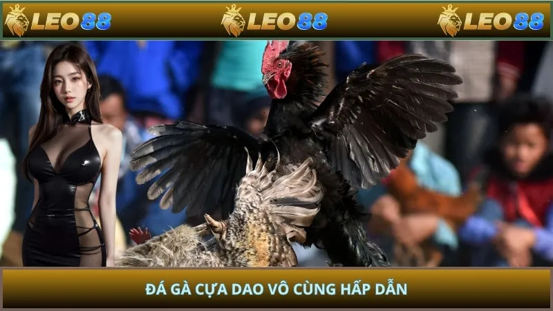 Đá gà cựa dao vô cùng hấp dẫn