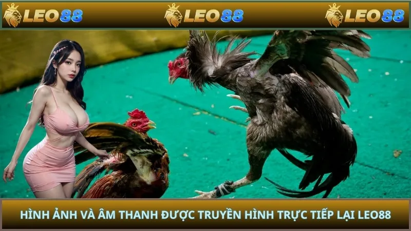 Hình ảnh và âm thanh được truyền hình trực tiếp lại LEO88