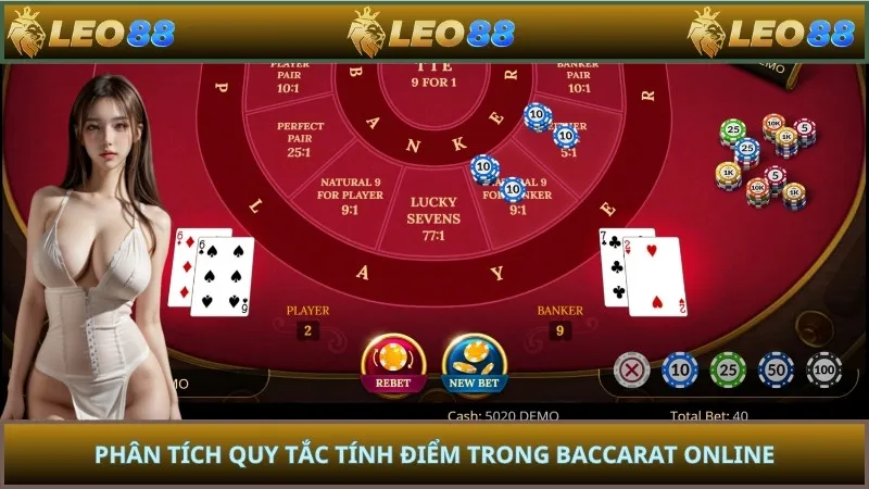 Phân tích quy tắc tính điểm trong baccarat online