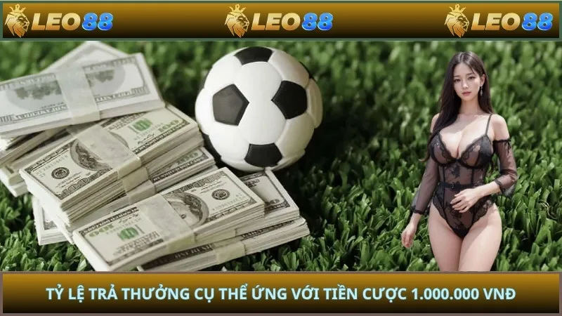 Tỷ lệ trả thưởng cụ thể ứng với tiền cược 1.000.000 VNĐ