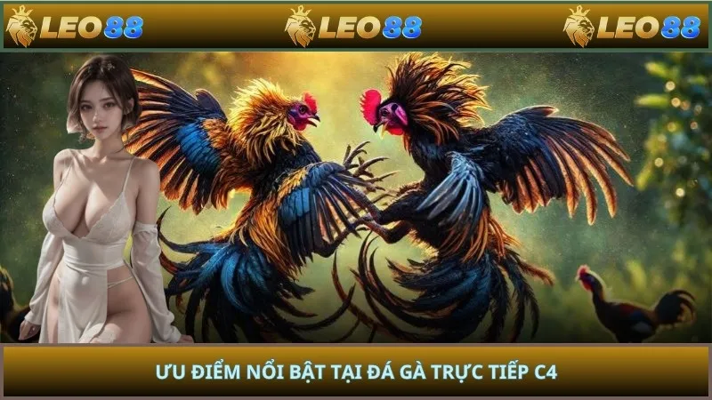 Ưu điểm nổi bật tại đá gà trực tiếp C4